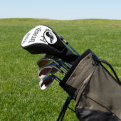 Grumpy Hermit Crab Silhouette Monogram w Foto Golf Headcover (In SItu)