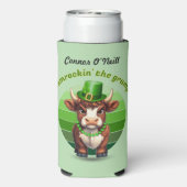 Grumpy Highland Cow St Patrick's Day Selters Dosenkühler (Seltzer Rückseite)