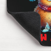 Grumpy ist die neue frohe Weihnachtskatze Sarcasti Mousepad (Ecke)