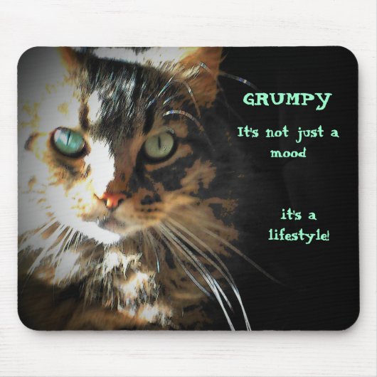 Grumpy ist eine Lifestyle-Maus Mousepad (Vorne)