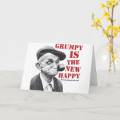 Grumpy ist neu glücklich karte (Gelbe Blume)