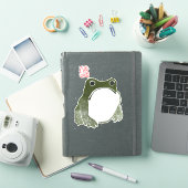 Grumpy Japanese Frog Toad 19. Jahrhundert Aufkleber (iPad Hülle)