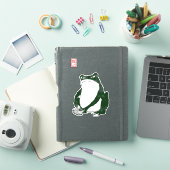 Grumpy Japanese Frog Toad 19. Jahrhundert Aufkleber (iPad Hülle)