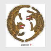 Grumpy Japanese Frog Toad 19. Jahrhundert Aufkleber (Blatt)