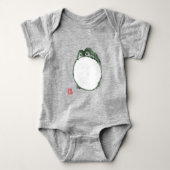 Grumpy Japanese Frog Toad 19. Jahrhundert Baby Strampler (Vorderseite)