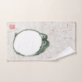 Grumpy Japanese Frog Toad 19. Jahrhundert Badhandtuch Set (Handtuch)