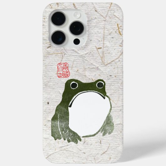 Grumpy Japanese Frog Toad 19. Jahrhundert Case-Mate iPhone Hülle (Rückseite)