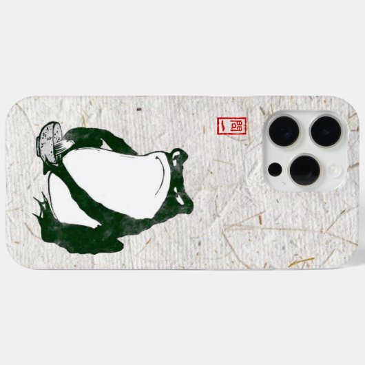 Grumpy Japanese Frog Toad 19. Jahrhundert Case-Mate iPhone Hülle (Rückseite (Horizontal))