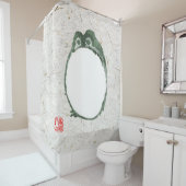 Grumpy Japanese Frog Toad 19. Jahrhundert Duschvorhang (Beispiel)