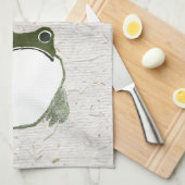 Grumpy Japanese Frog Toad 19. Jahrhundert Geschirrtuch (Viertel Falte)