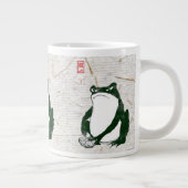 Grumpy Japanese Frog Toad 19. Jahrhundert Jumbo-Tasse (Rechts)