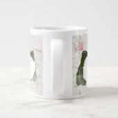 Grumpy Japanese Frog Toad 19. Jahrhundert Jumbo-Tasse (Rückseite)