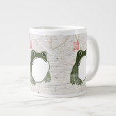 Grumpy Japanese Frog Toad 19. Jahrhundert Jumbo-Tasse (Vorderseite Rechts)