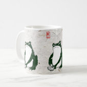 Grumpy Japanese Frog Toad 19. Jahrhundert Kaffeetasse (Vorderseite Links)