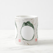 Grumpy Japanese Frog Toad 19. Jahrhundert Kaffeetasse (Mittel)