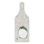 Grumpy Japanese Frog Toad 19. Jahrhundert Schneidebrett (Vorderseite)