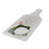 Grumpy Japanese Frog Toad 19. Jahrhundert Schneidebrett (Ecke)