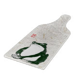 Grumpy Japanese Frog Toad 19. Jahrhundert Schneidebrett (Ecke)