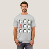 Grumpy Japanese Frog Toad 19. Jahrhundert T-Shirt (Vorne ganz)