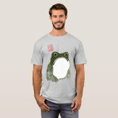 Grumpy Japanese Frog Toad 19. Jahrhundert T-Shirt (Vorne ganz)