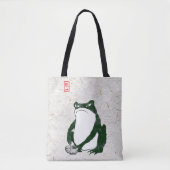 Grumpy Japanese Frog Toad 19. Jahrhundert Tasche (Vorderseite)
