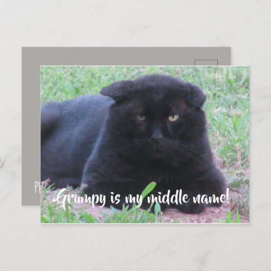 Grumpy-Karte Postkarte (Vorne/Hinten)