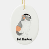 Grumpy Katie bah humbug Weihnachtsbaumdekoration Keramik Ornament (Hinten)