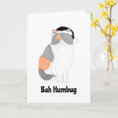 Grumpy Katie bah humbug Weihnachtskarte Karte (Gelbe Blume)