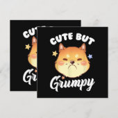 Grumpy Kitten Upset Pouting Cat (Vorne/Hinten)