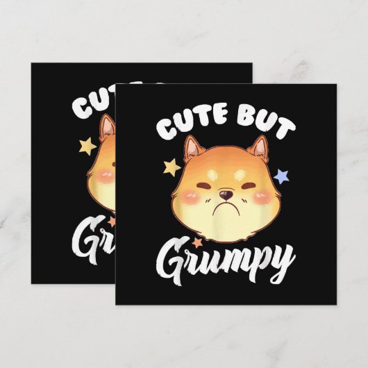 Grumpy Kitten Upset Pouting Cat (Vorne/Hinten)