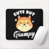 Grumpy Kitten Upset Pouting Cat Mousepad (Mit Mouse)