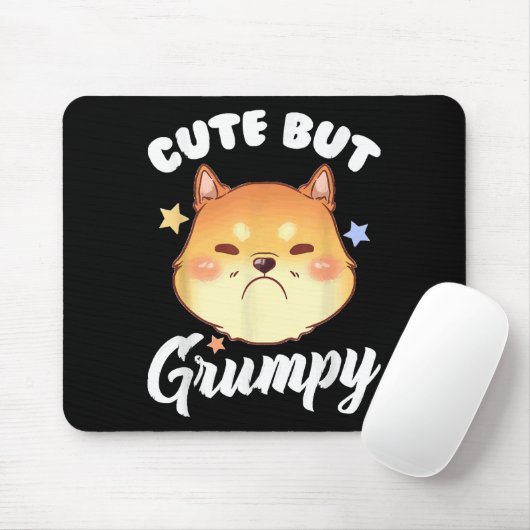 Grumpy Kitten Upset Pouting Cat Mousepad (Mit Mouse)
