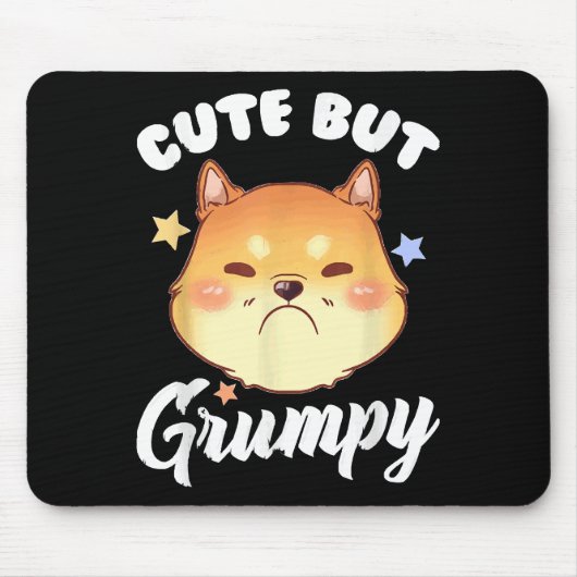Grumpy Kitten Upset Pouting Cat Mousepad (Vorne)