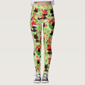 Grumpy Kitty Cat Bah Humbug Weihnachtsspass Leggings (Vorderseite)