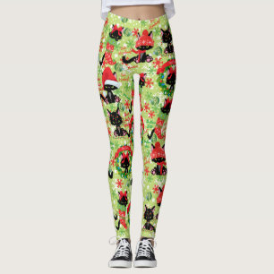 Grumpy Kitty Cat Bah Humbug Weihnachtsspass Leggings