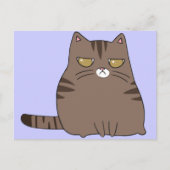 Grumpy Kitty Postkarte (Vorderseite)