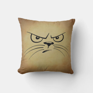 Grumpy Kitty Throw Kissen 16 Zoll x 16 Zoll