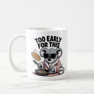 Grumpy Koala in Sonnenbrille Pancakes Funny Kaffeetasse