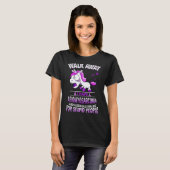 Grumpy Leiomyosarcoma Unicorn I Have Leiomyosarcom T-Shirt (Vorne ganz)
