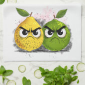 Grumpy Lemon Grumpy Limon Geschirrtuch (Gefaltet)