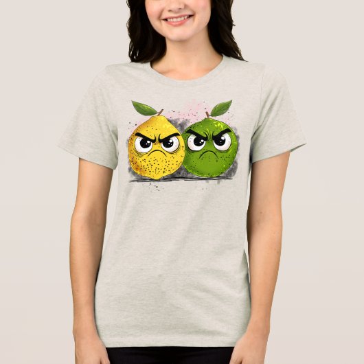Grumpy Lemon Grumpy Limon Tri-Blend Shirt (Vorderseite)