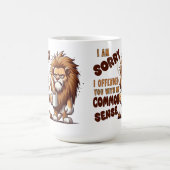 Grumpy Lion Coffee Mug – Funny Sarcastic Quote Kaffeetasse (Mittel)