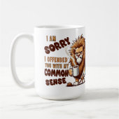 Grumpy Lion Coffee Mug – Funny Sarcastic Quote Kaffeetasse (Links)