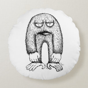 Grumpy Little Monster Indie Art Kissen
