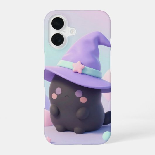 Grumpy Little Witch Pastel Halloween Case iPhone 16 Hülle (Rückseite)