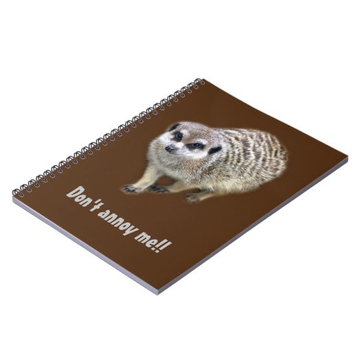 Grumpy meerkat notizblock (Linke Seite)