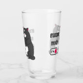 Grumpy mode on funny fat cat  glas (Links)