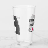 Grumpy mode on funny fat cat  glas (Rechts)