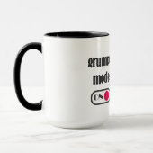 Grumpy-Modus auf lustige, fettige Katzenkaffee Tas Tasse (Links)