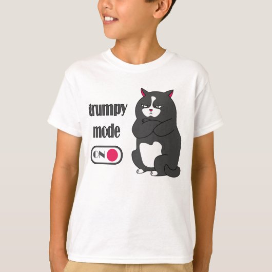 Grumpy-Modus auf lustigen, fetten T - Shirt (Vorderseite)